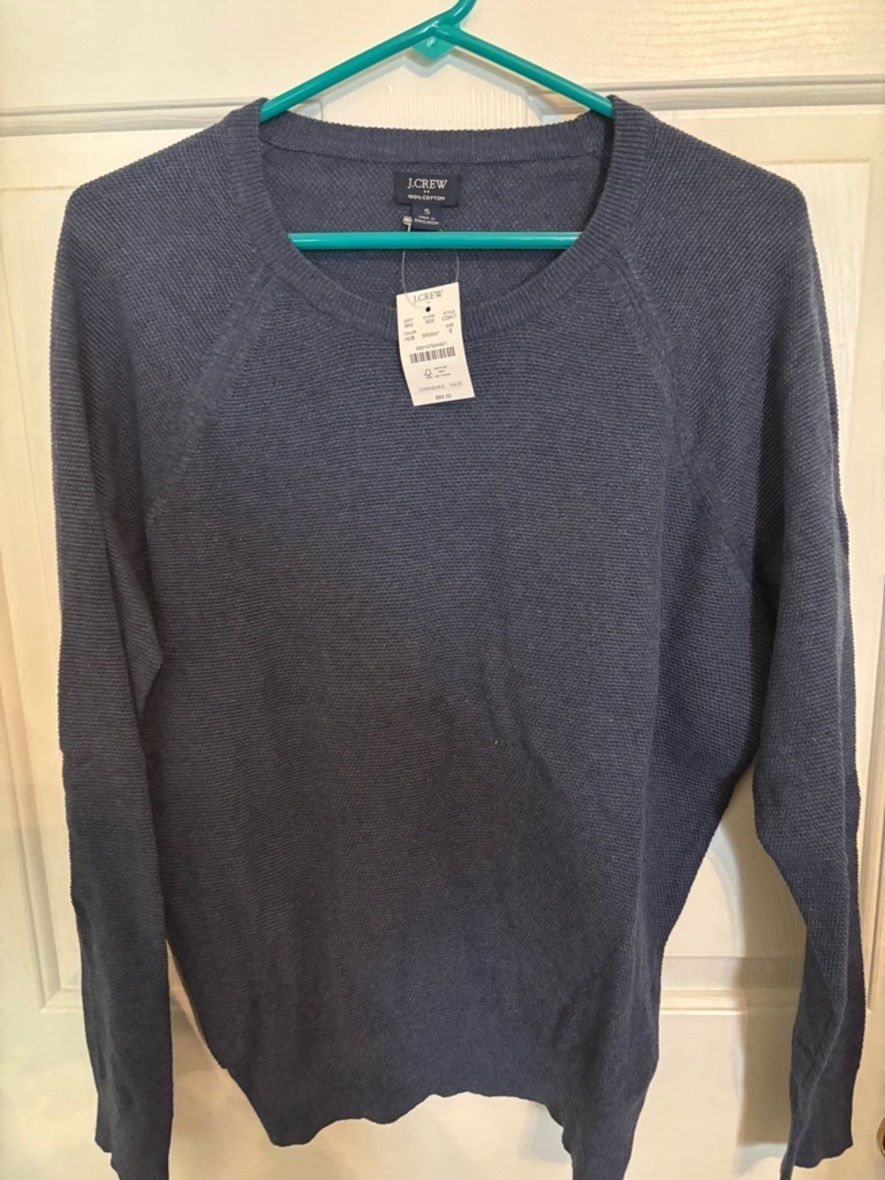 NWT J.Crew Men's Waffle Knit Crewneck Sweater - Picture 2 of 5